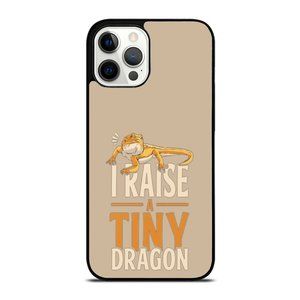 Orange I Raised a Tiny Dragon Bearded Dragon Owner iPhone Case